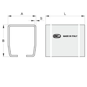 quote Monorotaia lucida 6 m per cancello autoportante – sezione 142x154 mm serie 350